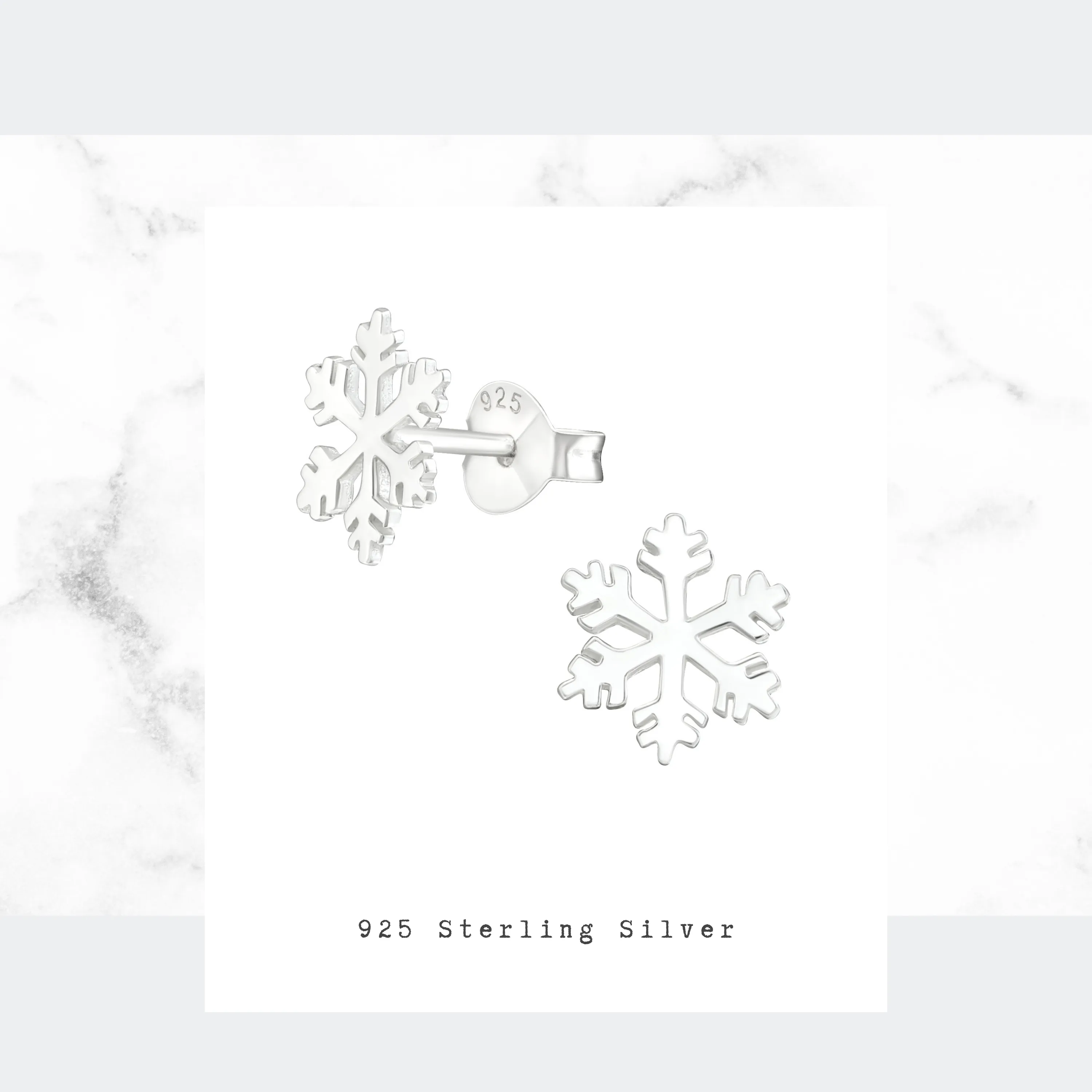 Snowflake Stud Earrings