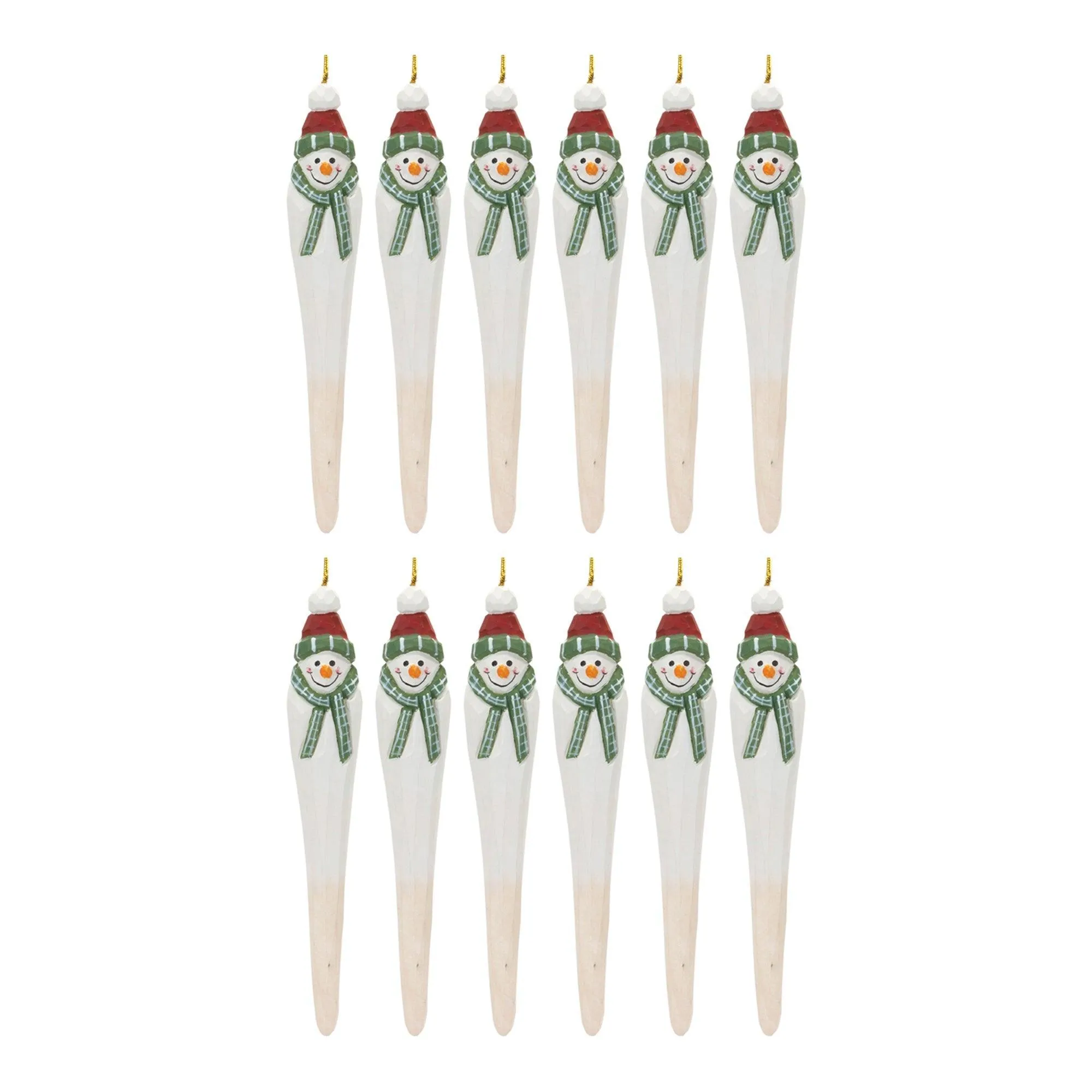 Snowman Drop Ornament (Set of 12)