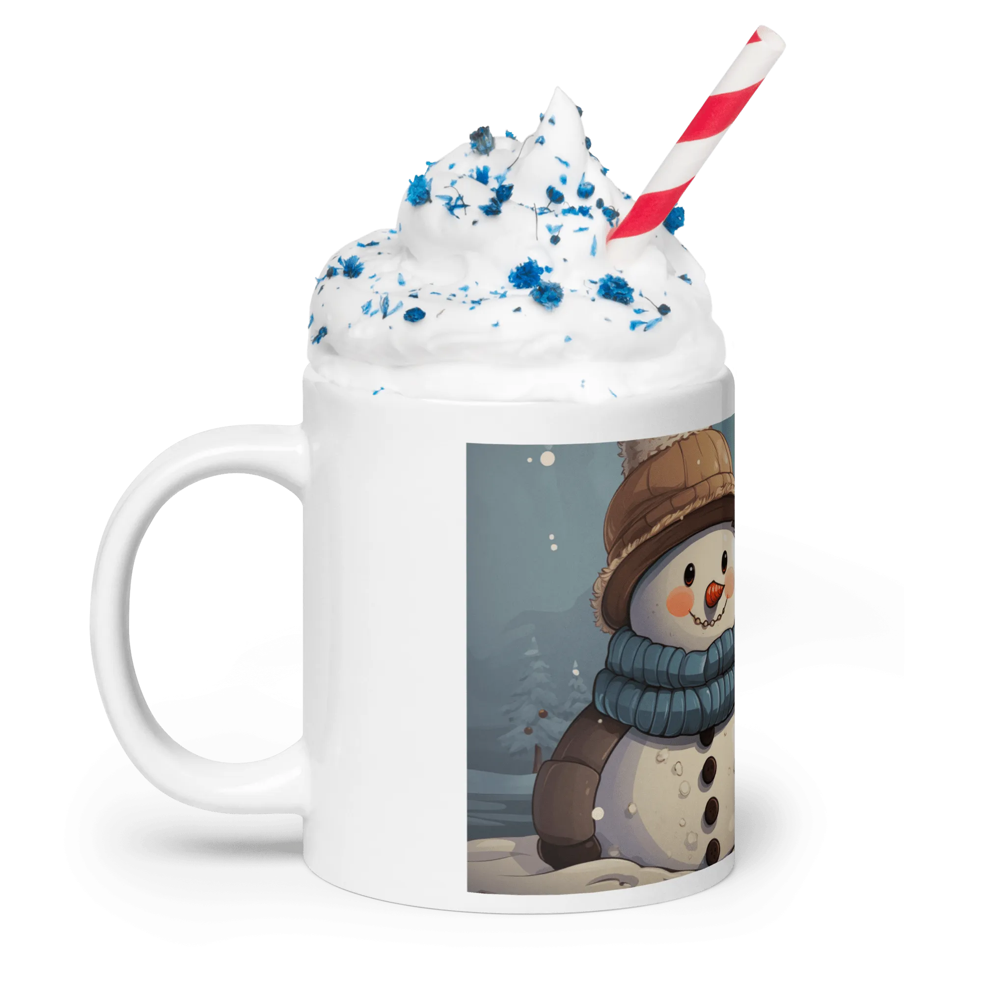 Snowman With Some Hot Chocolate Mug