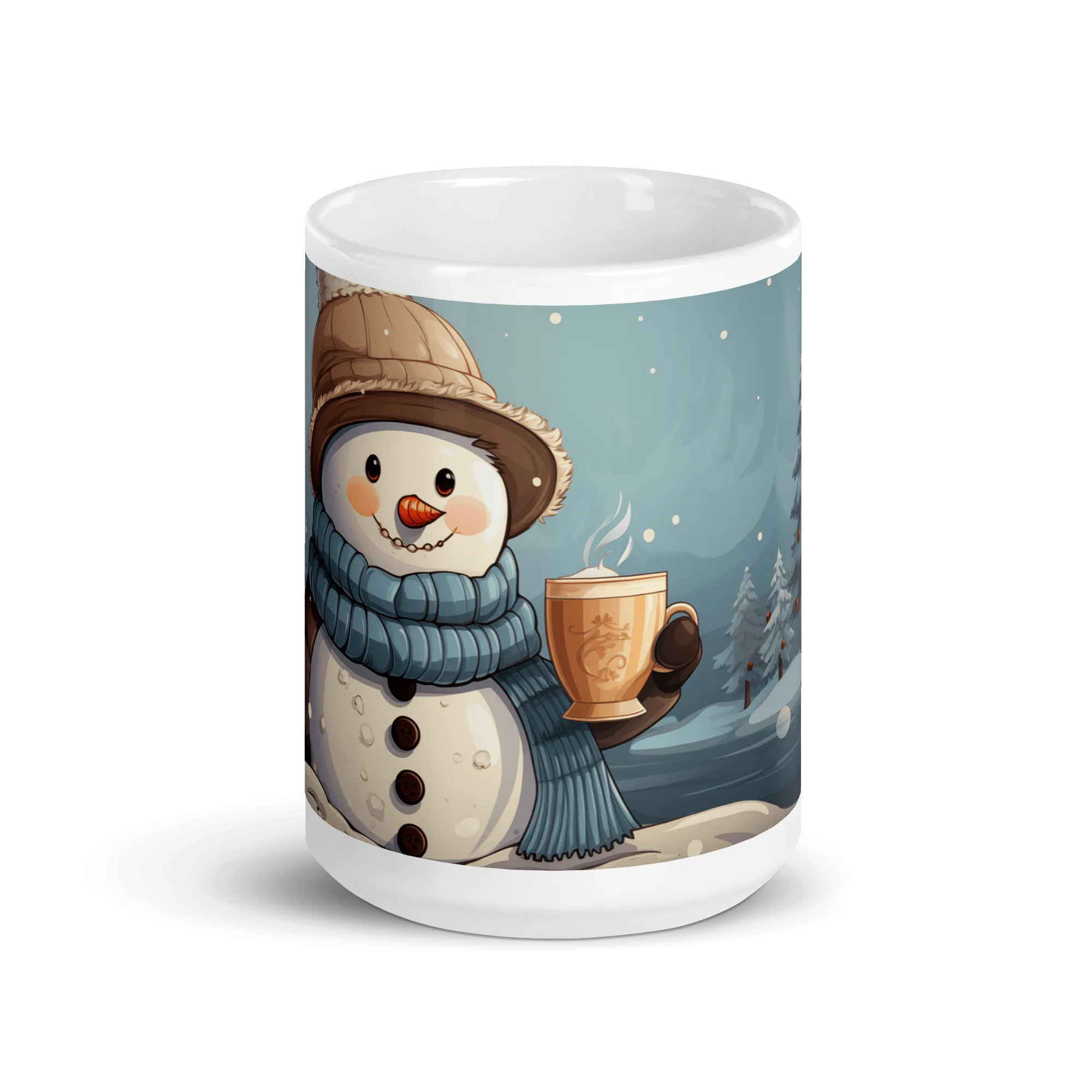 Snowman With Some Hot Chocolate Mug