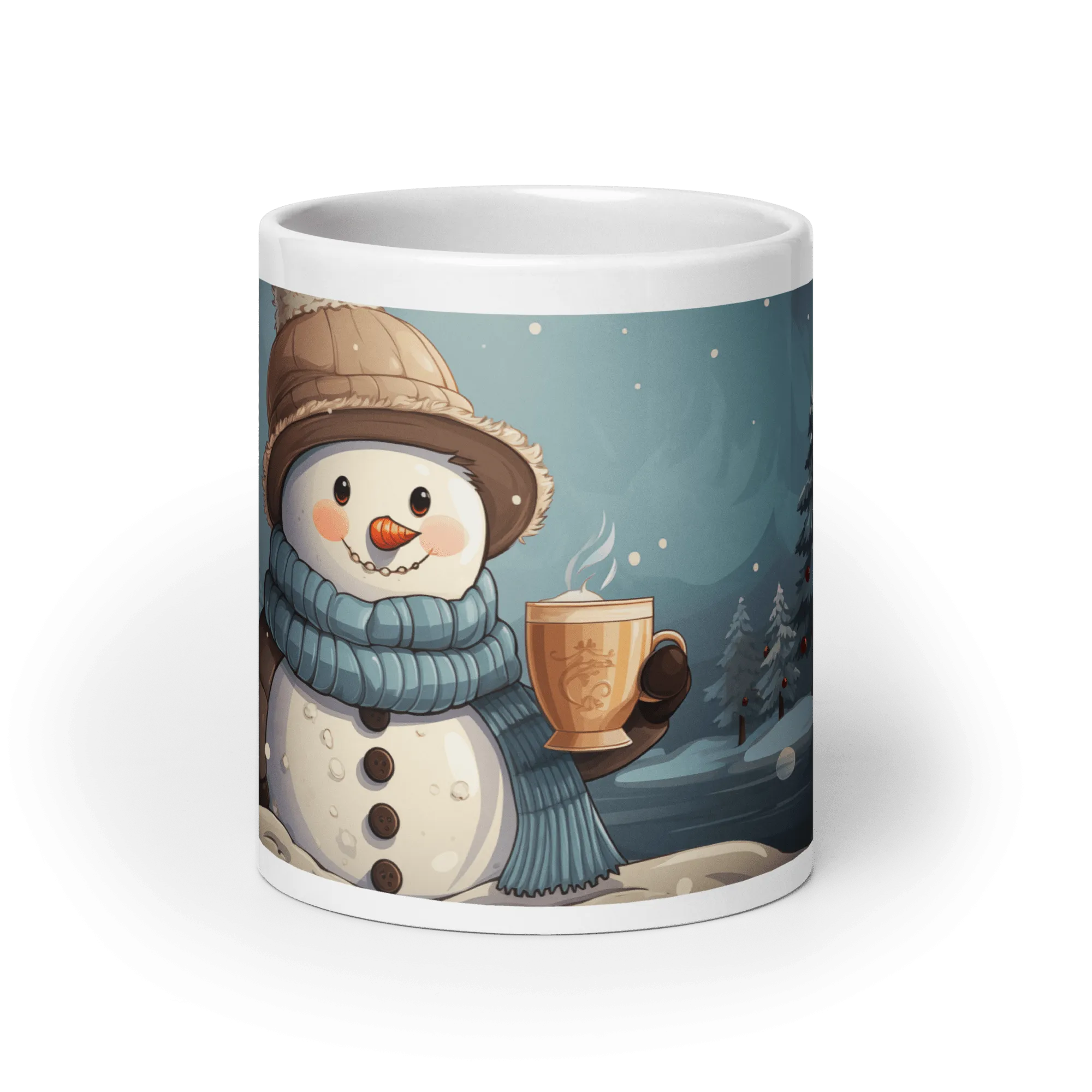 Snowman With Some Hot Chocolate Mug