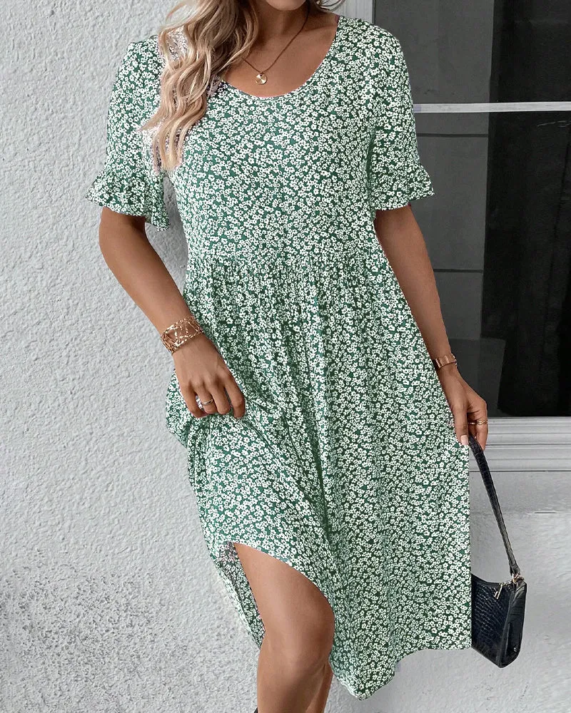Sofia | Elegant Floral Midi Dress