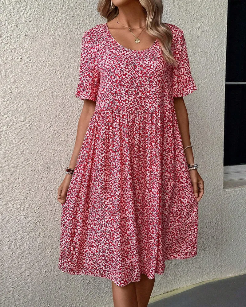 Sofia | Elegant Floral Midi Dress