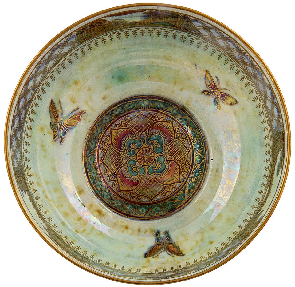[SOLD] Art Deco Wedgwood Porcelain Fairyland Lustre Butterfly Bowl