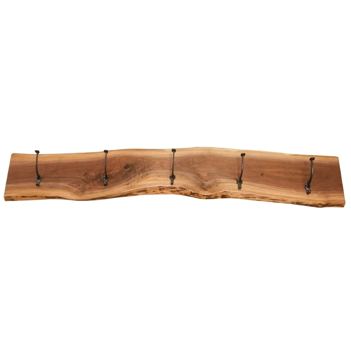 Solid Walnut Live Edge Coat Rack