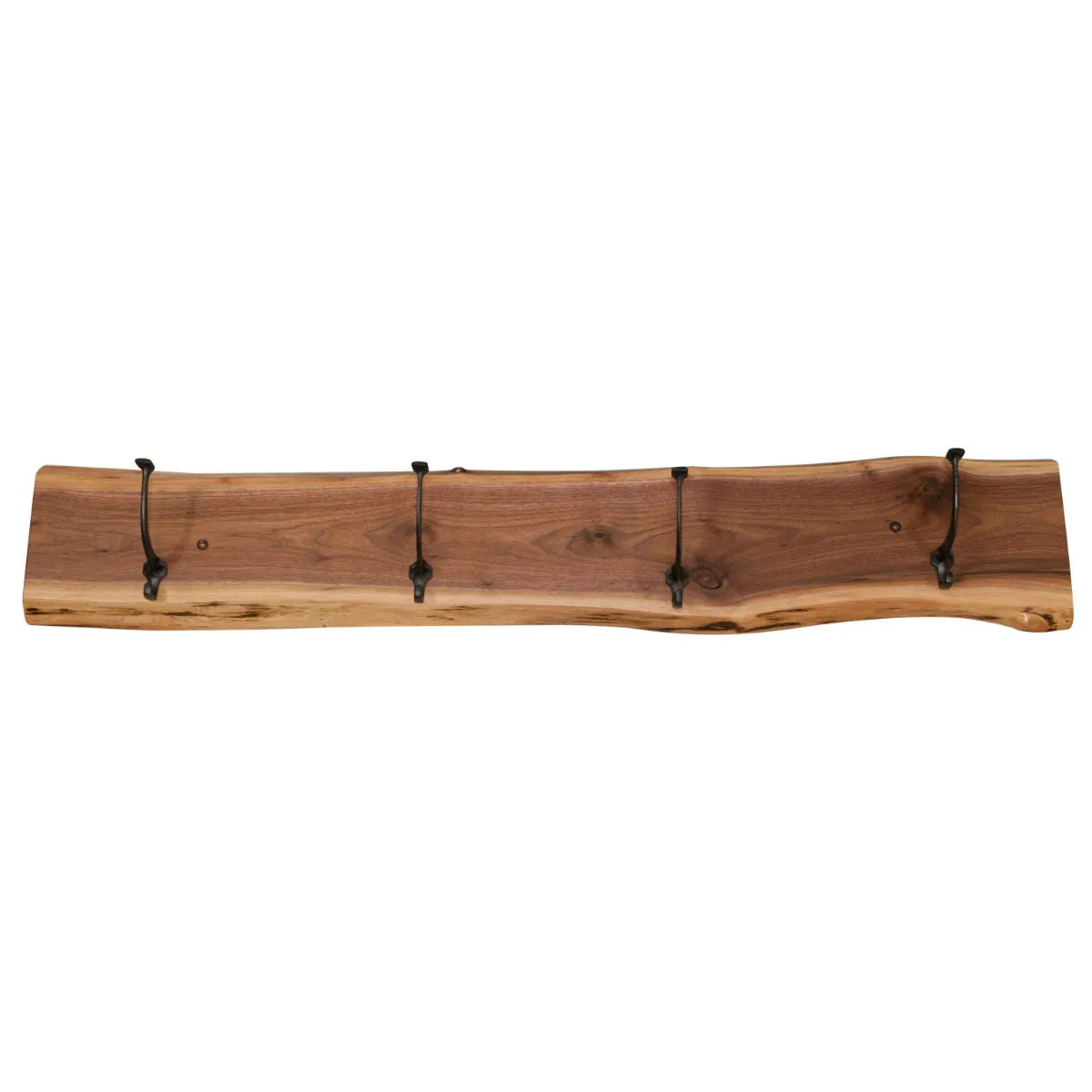 Solid Walnut Live Edge Coat Rack