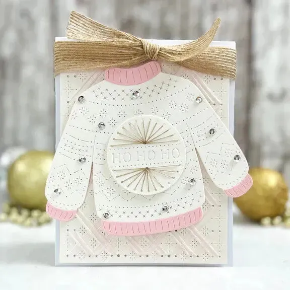 Spellbinders Stitched Christmas Sweater Etched Die Set