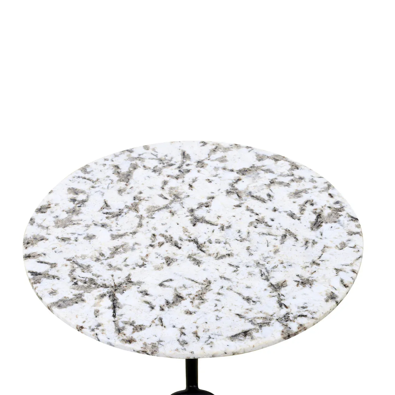 Sperre 18" Accent Table with Alaska White Marble Top