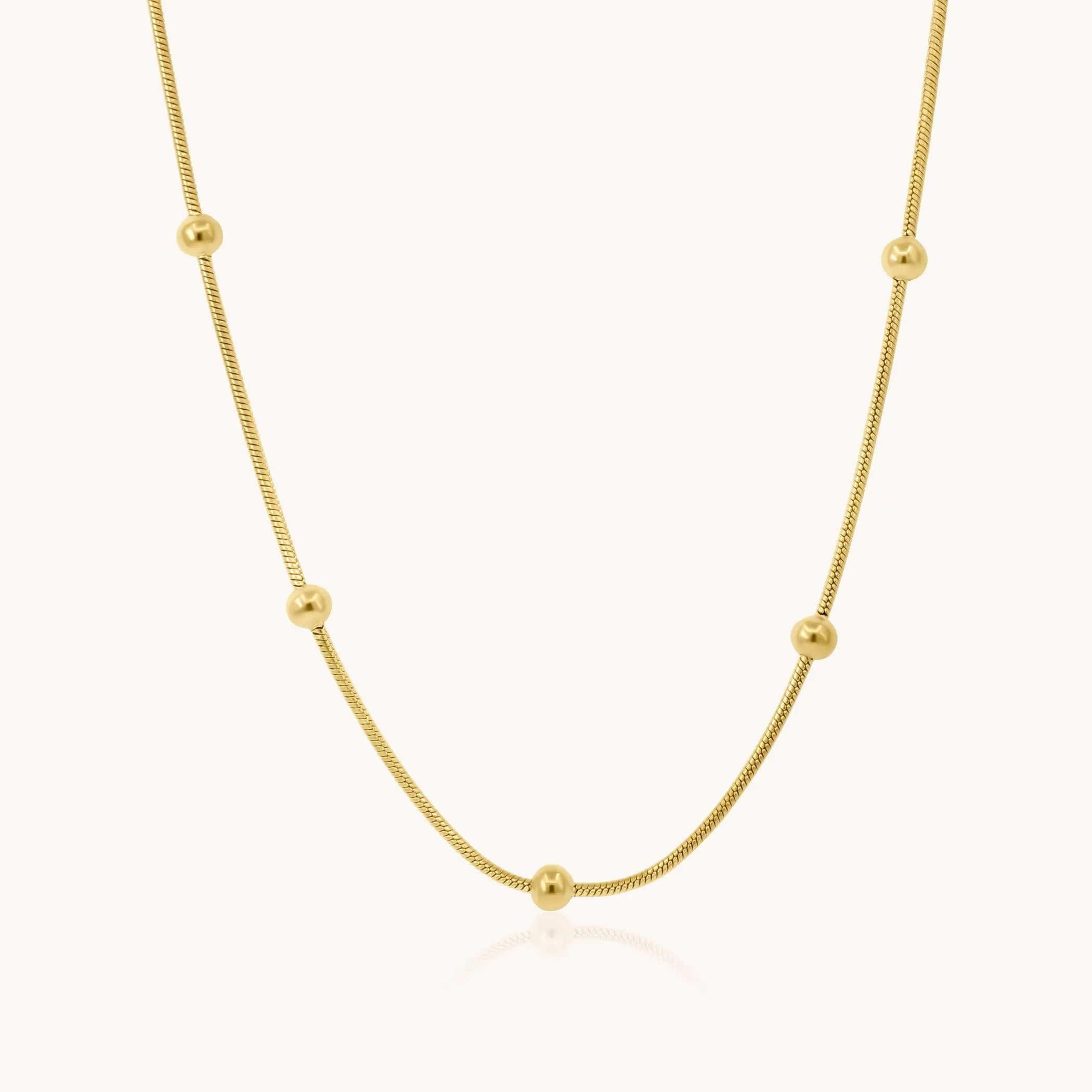 Sphere Necklace, Gold