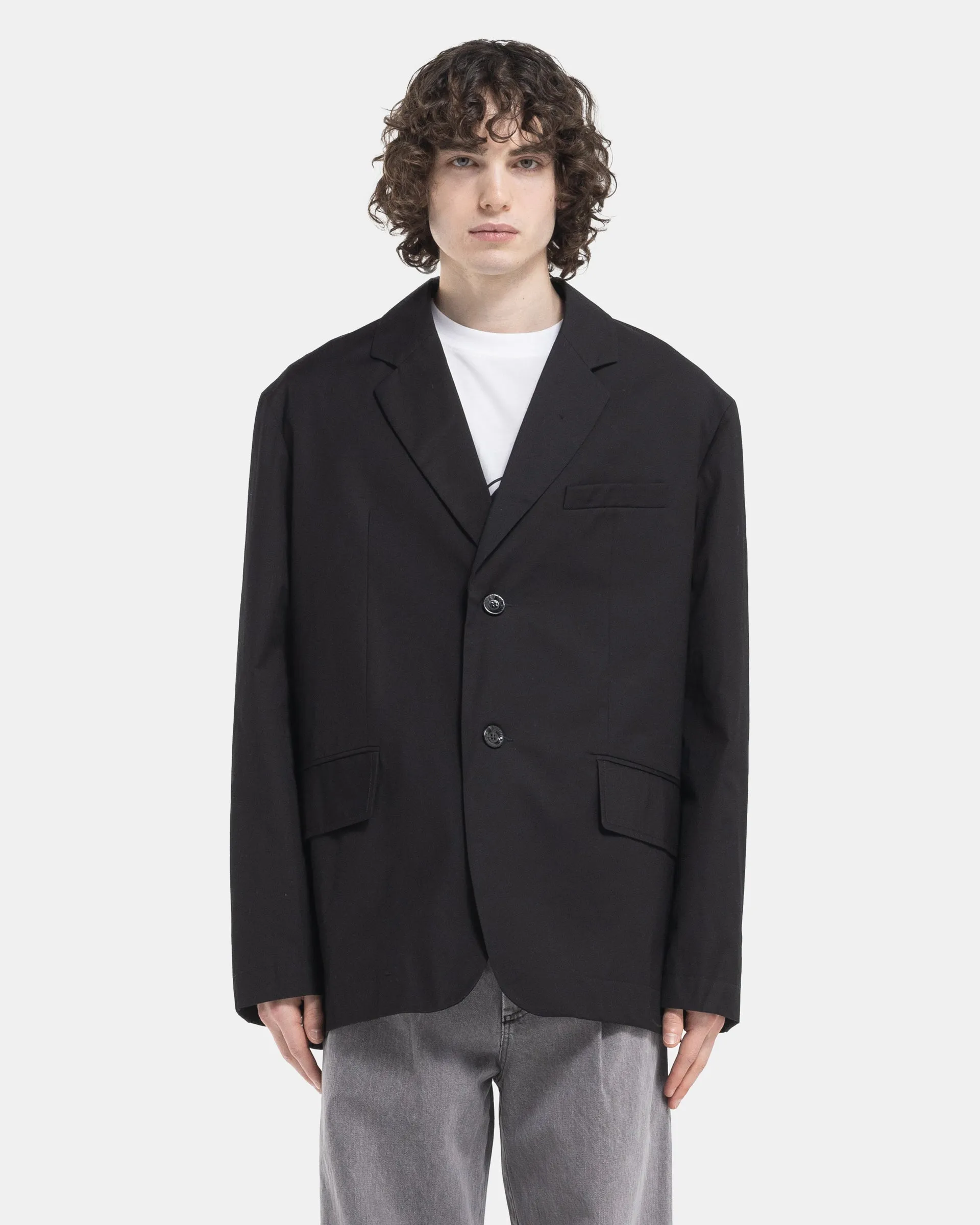 Square Blazer in Black