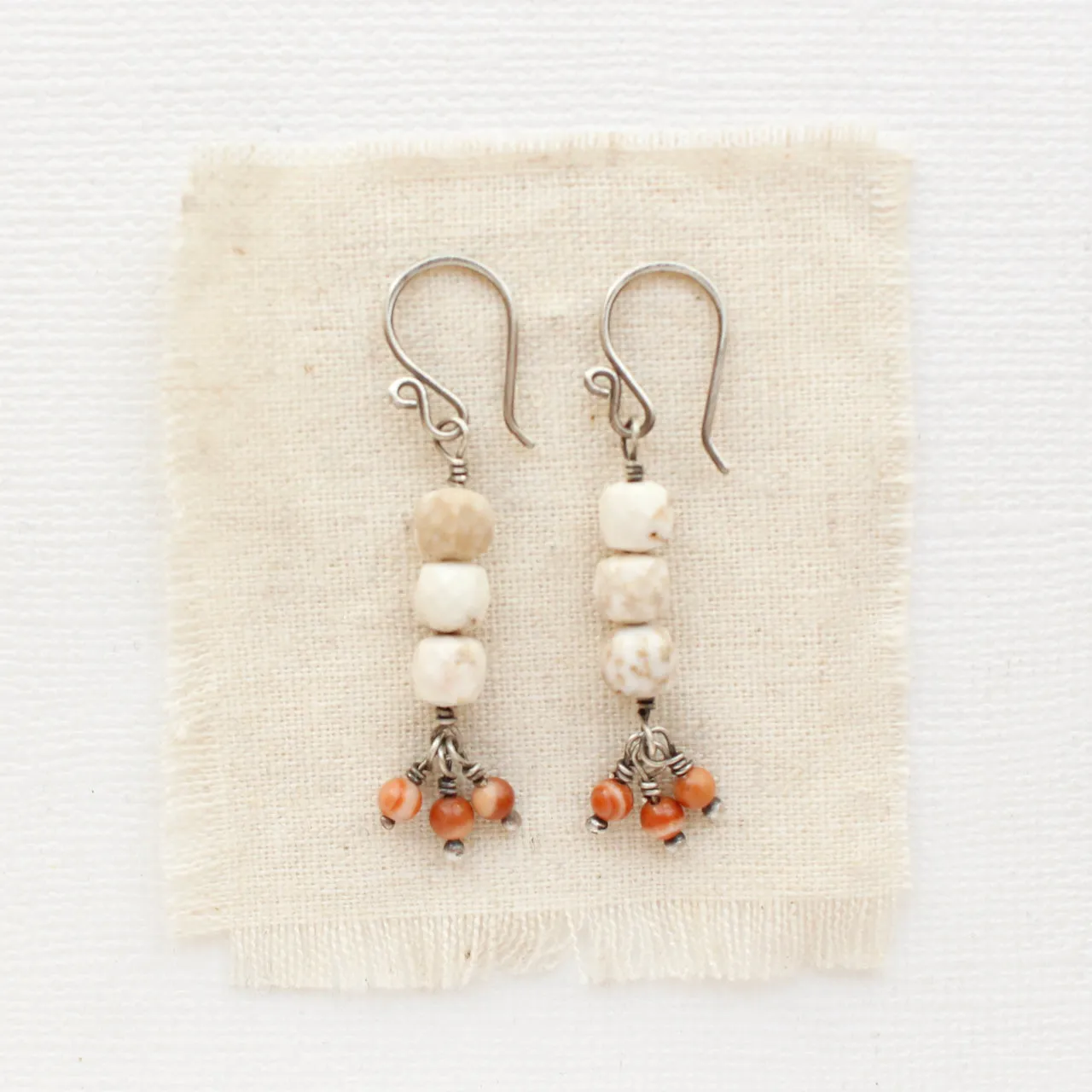 Stacked Desert Dangle Earrings