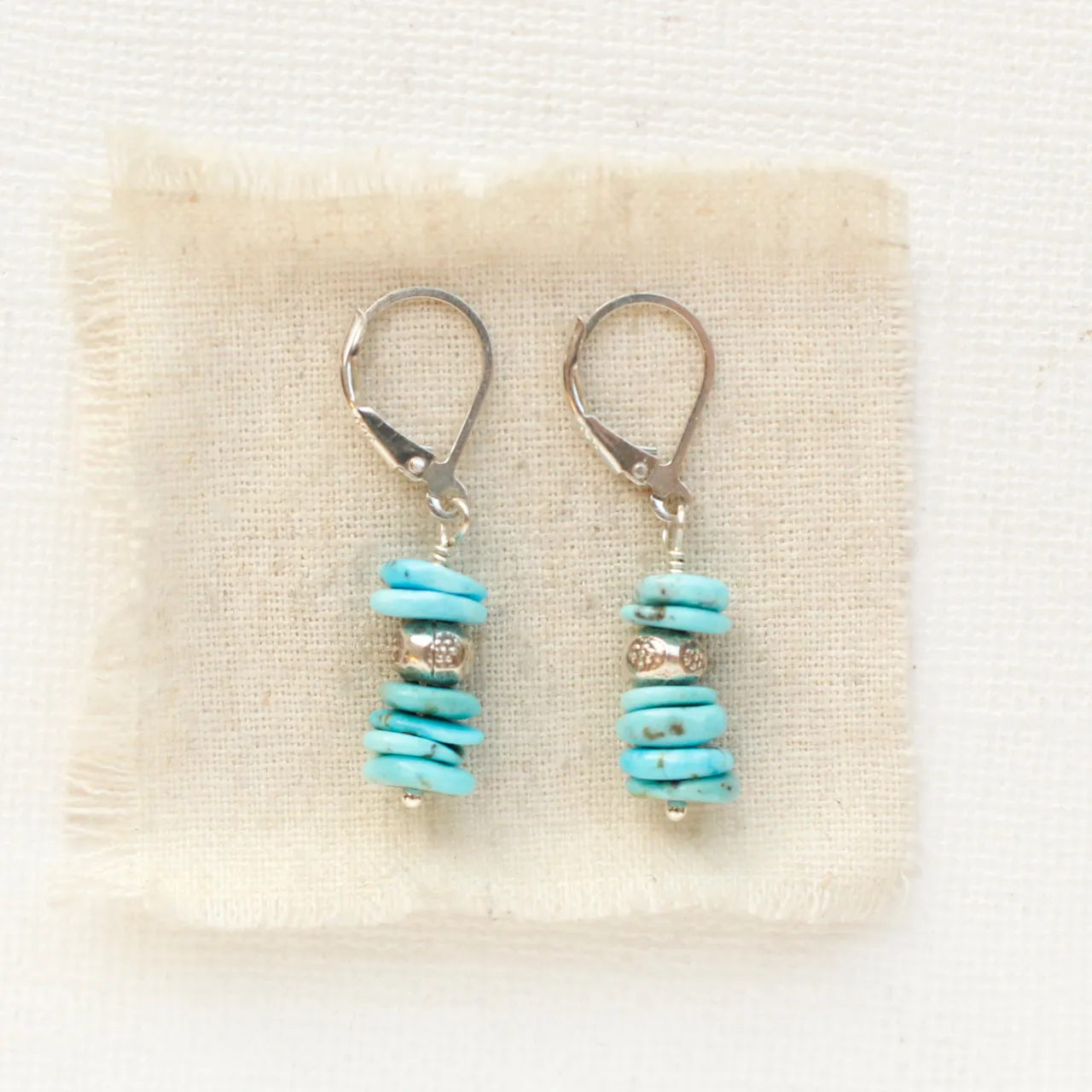 Stacked Turquoise Earrings