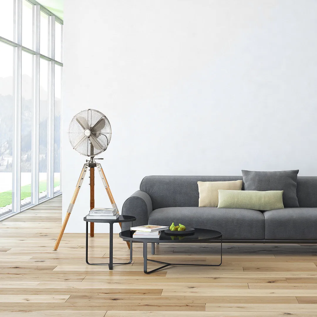 Star Tripod 16" Oscillating Stand Fan Satin Nickel