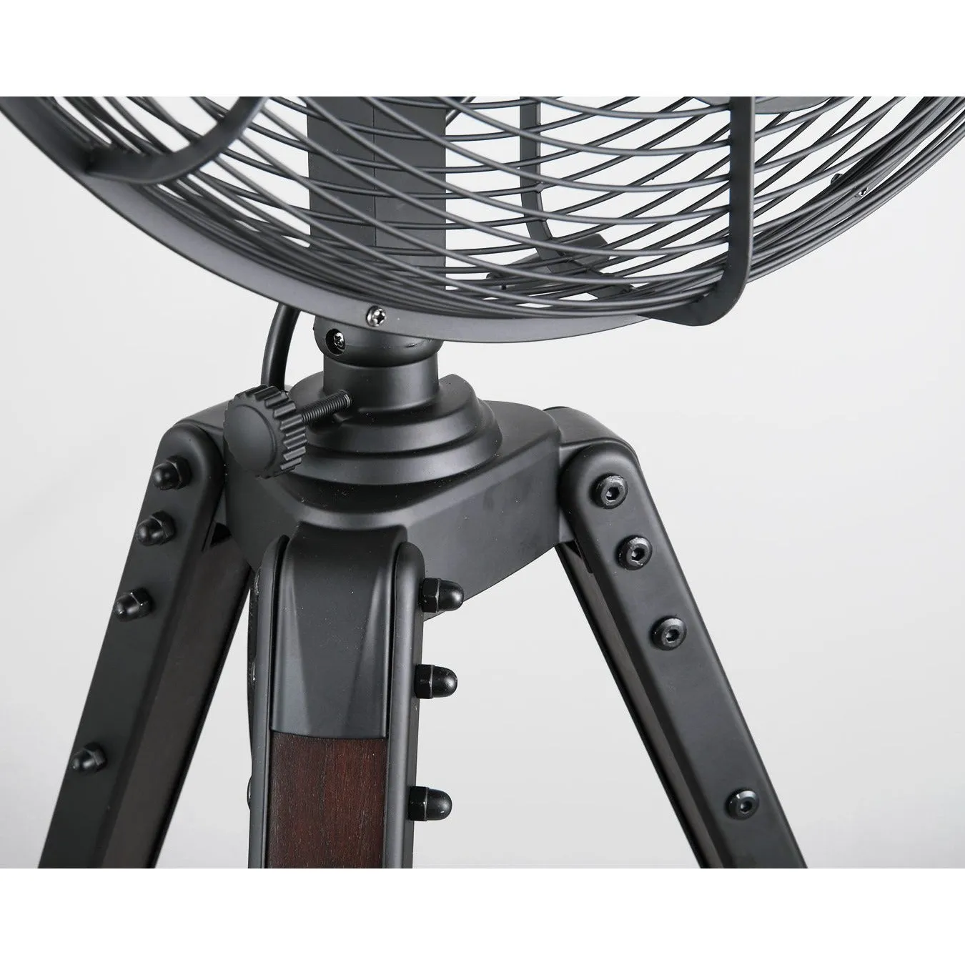Star Tripod 16" Oscillating Stand Fan Satin Nickel