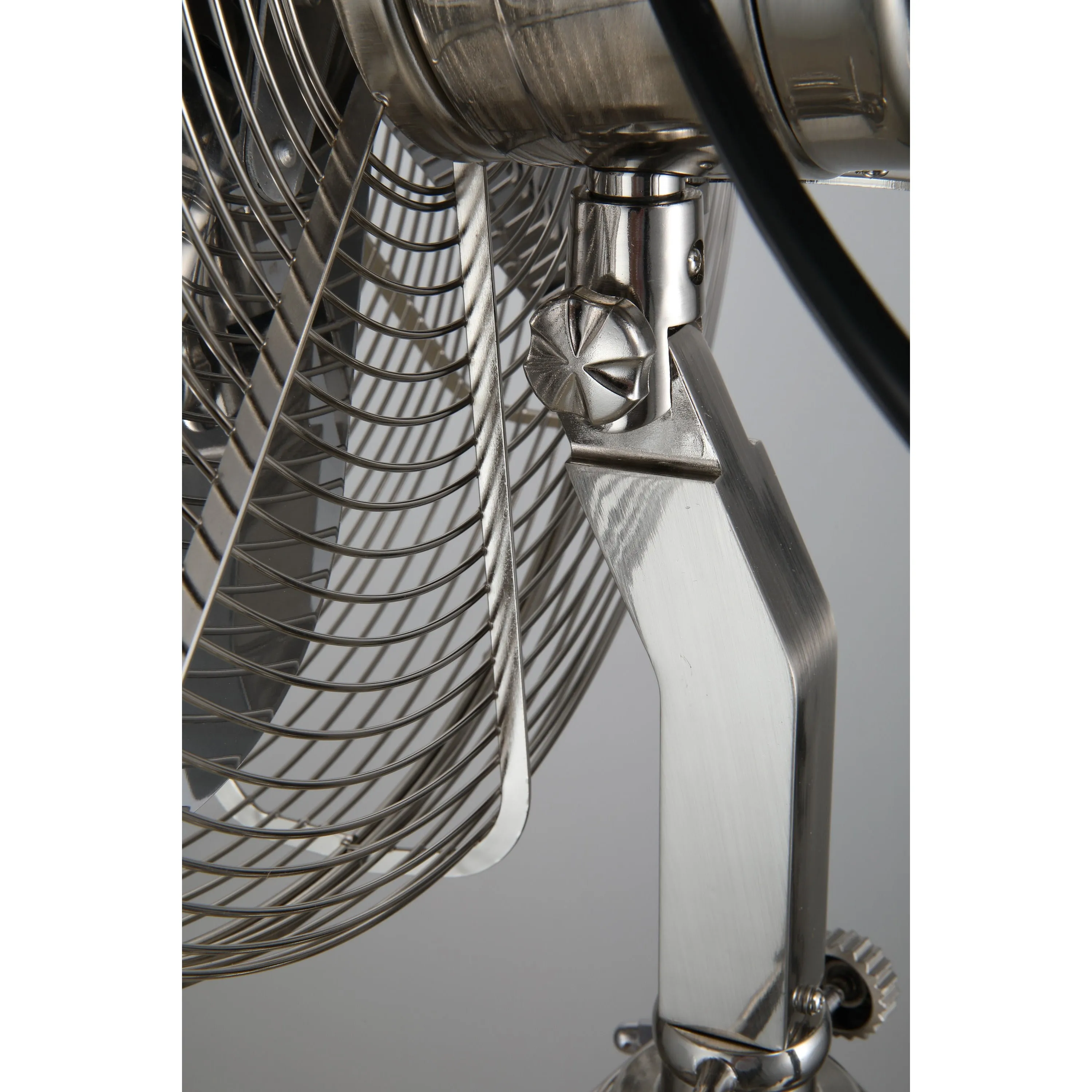 Star Tripod 16" Oscillating Stand Fan Satin Nickel