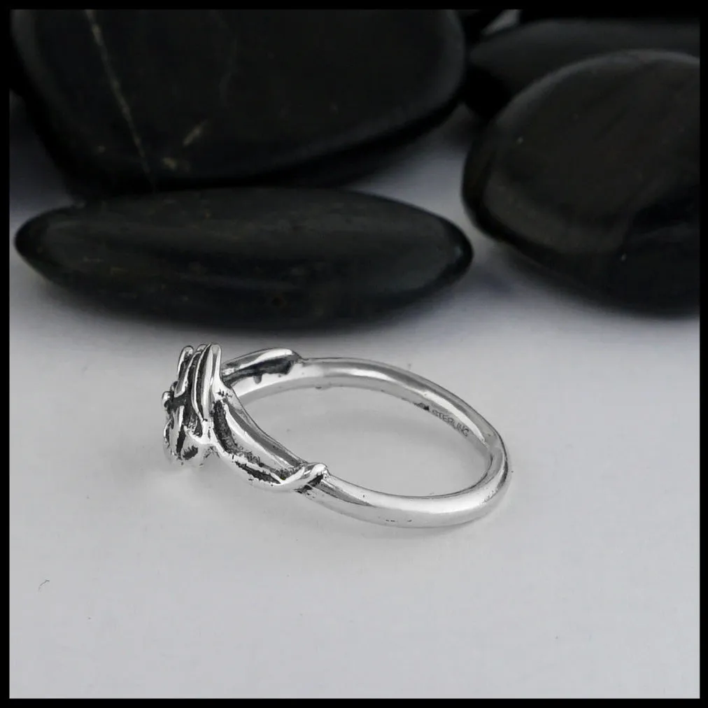 Sterling Silver Flower Ring
