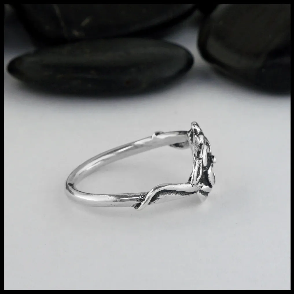 Sterling Silver Flower Ring