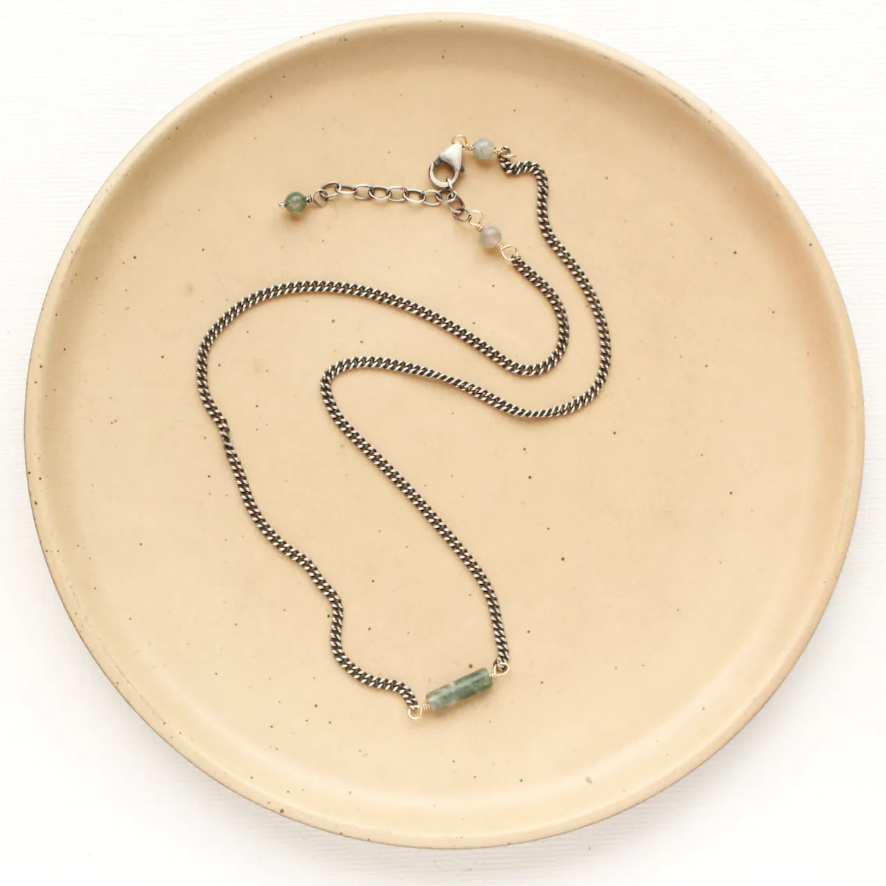 Sydney Moss Agate Necklace