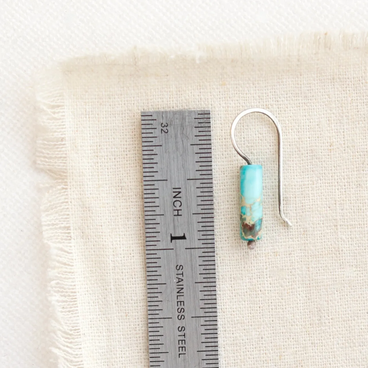 Sydney Sea Sediment Jasper Lobe Hugger Earrings