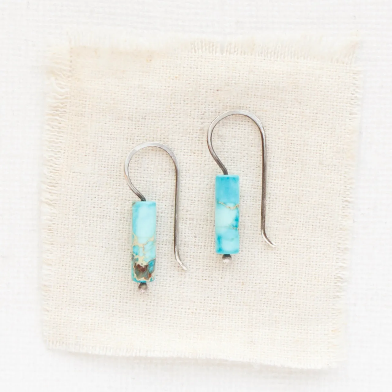 Sydney Sea Sediment Jasper Lobe Hugger Earrings