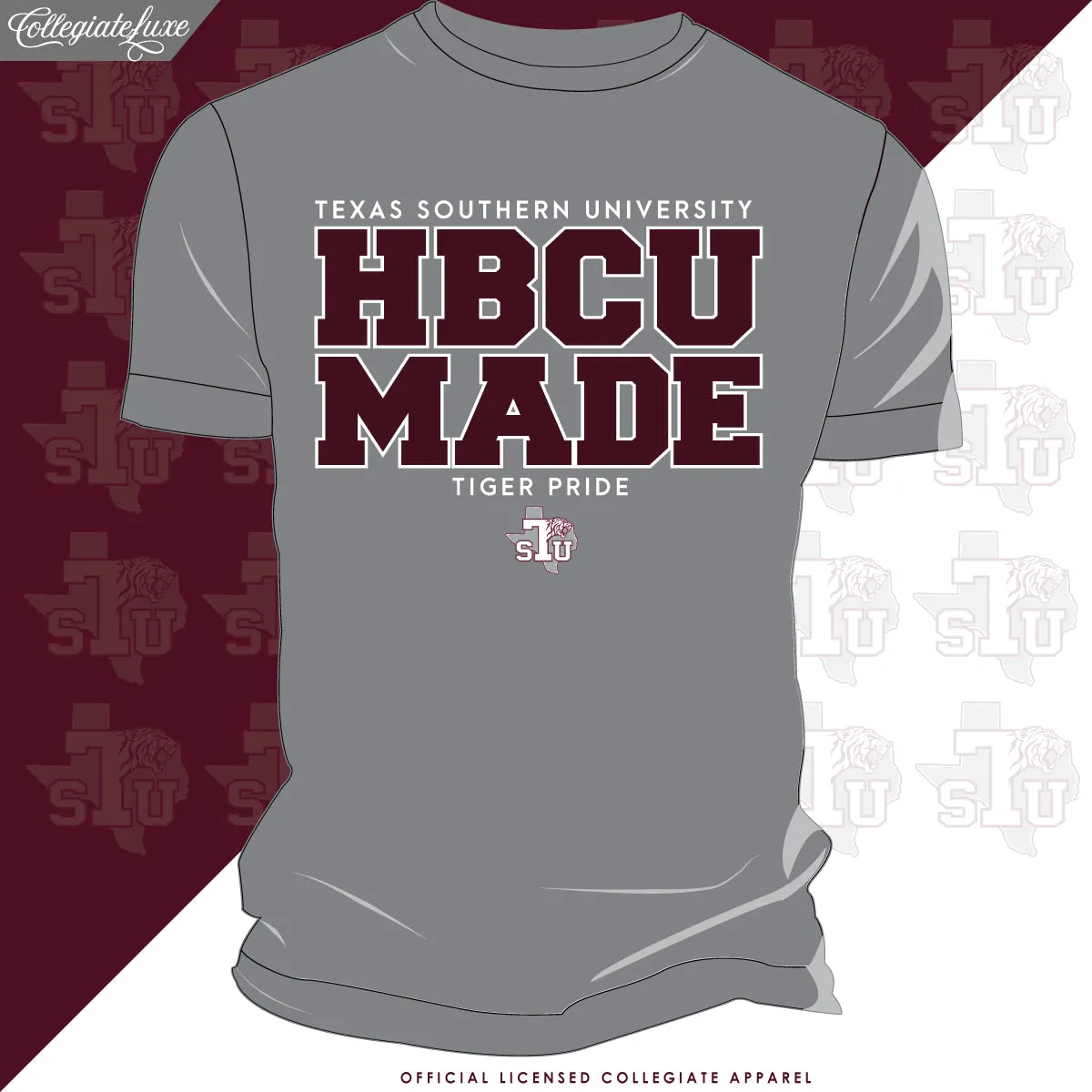 Texas Southern | HBCU MADE Gray Unisex Tees (**)