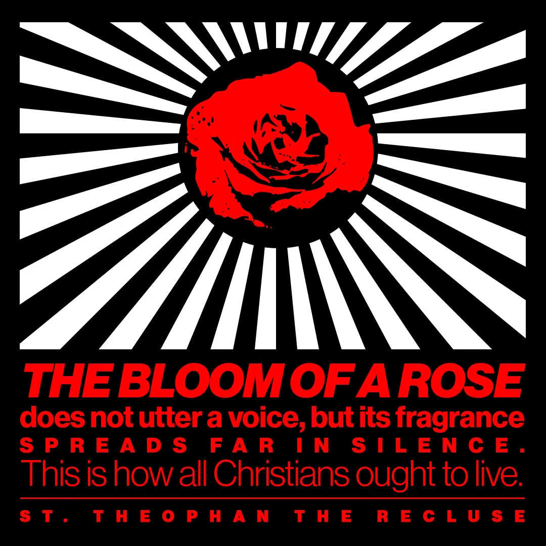The Bloom of a Rose No. 1 | Orthodox Christian T-Shirt