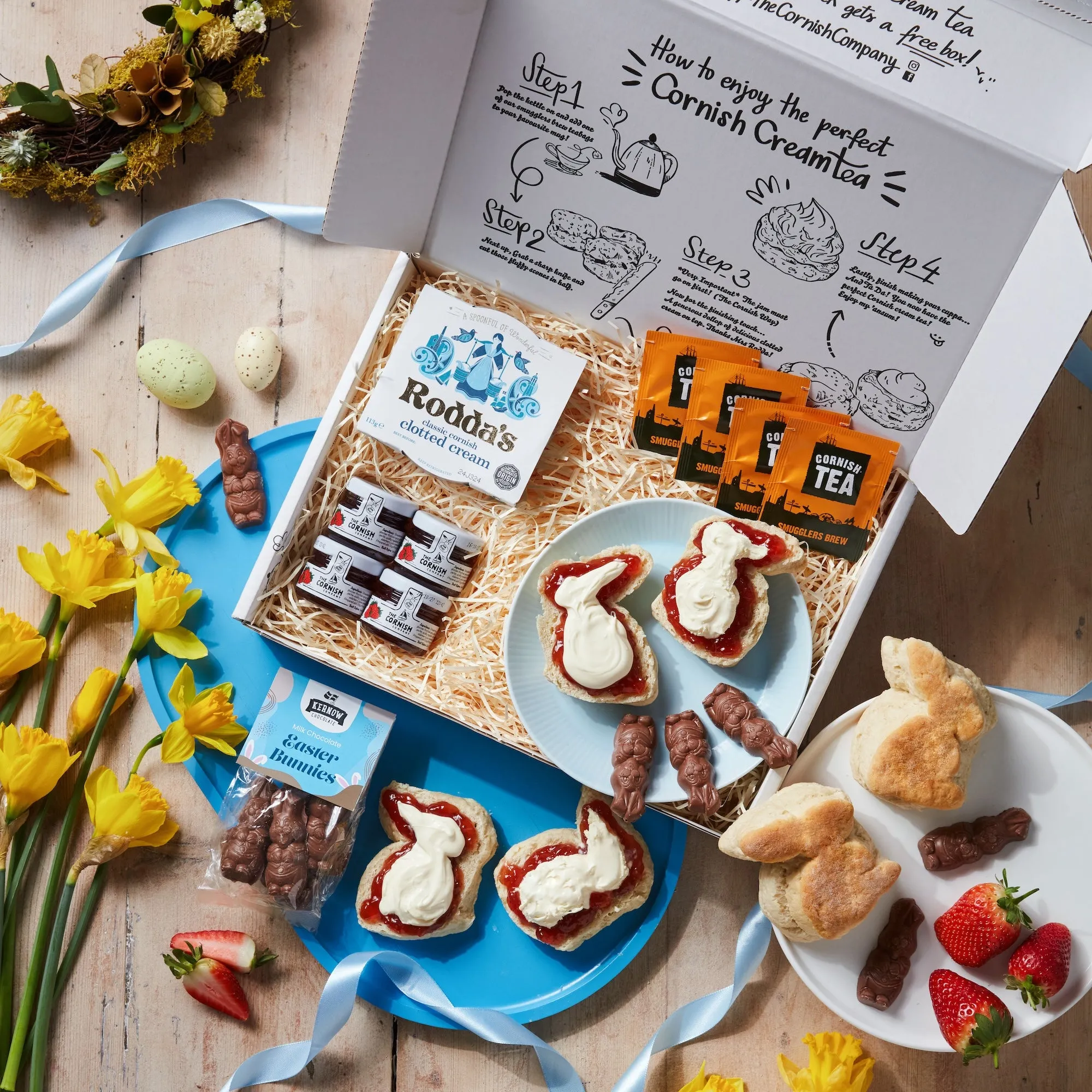 The Easter Bunny Cream Tea Hamper