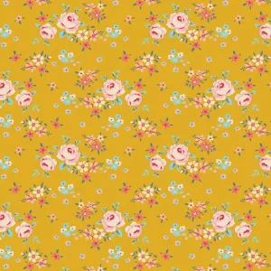 Tilda Creating Memories Fabric | Gracie | Yellow
