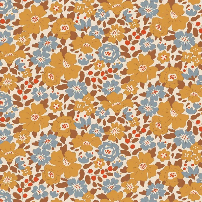 Tilda Creating Memories Fabric | Harper | Saffron