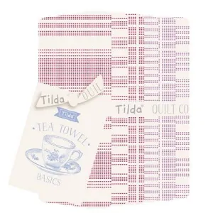 Tilda Fabrics 6 Fat Quarter Bundle Tea Towel Basics in Pink