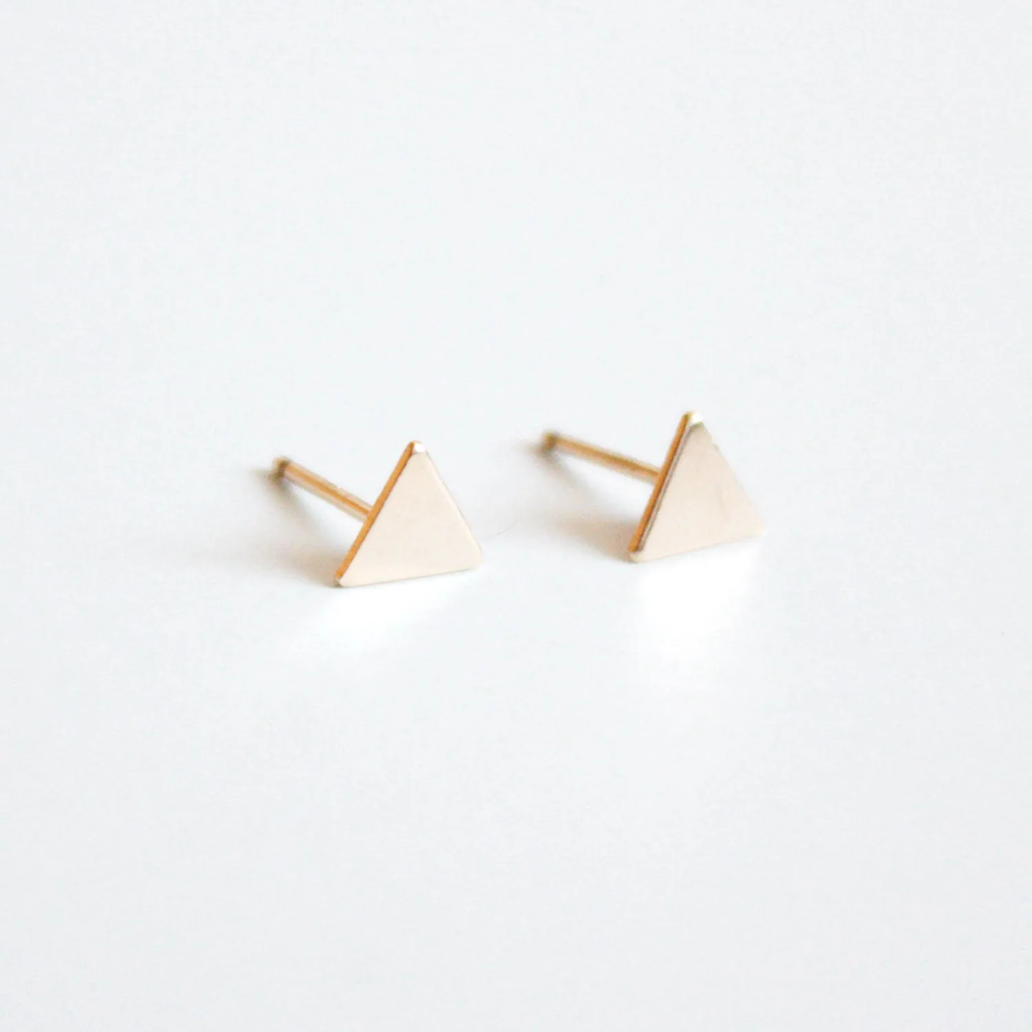 Tiny Triangle Stud Earrings