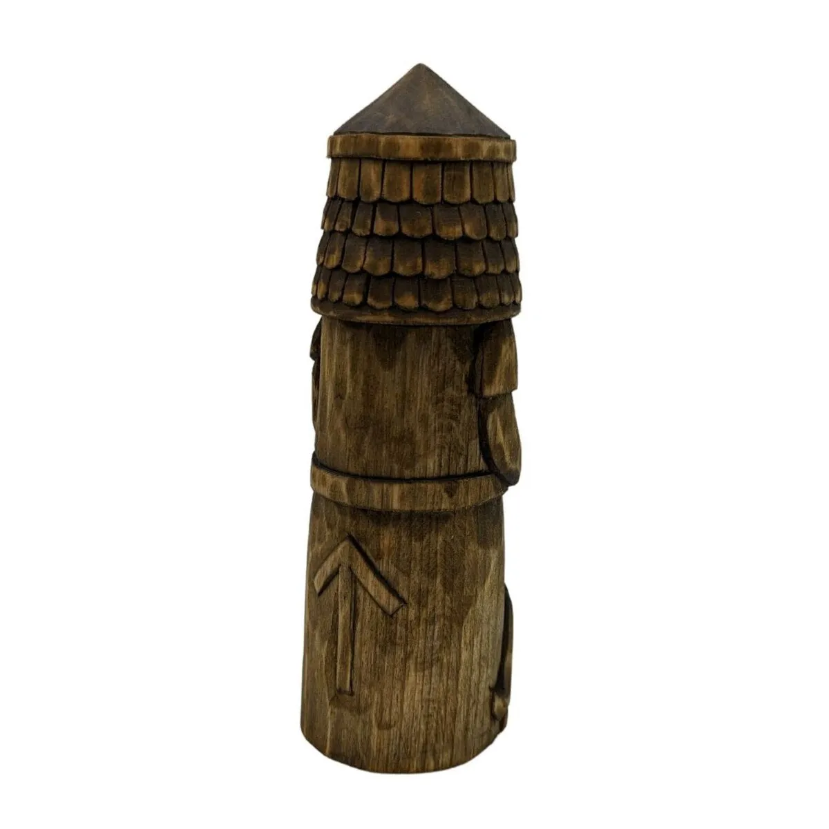 Tyr God wood carved figurine