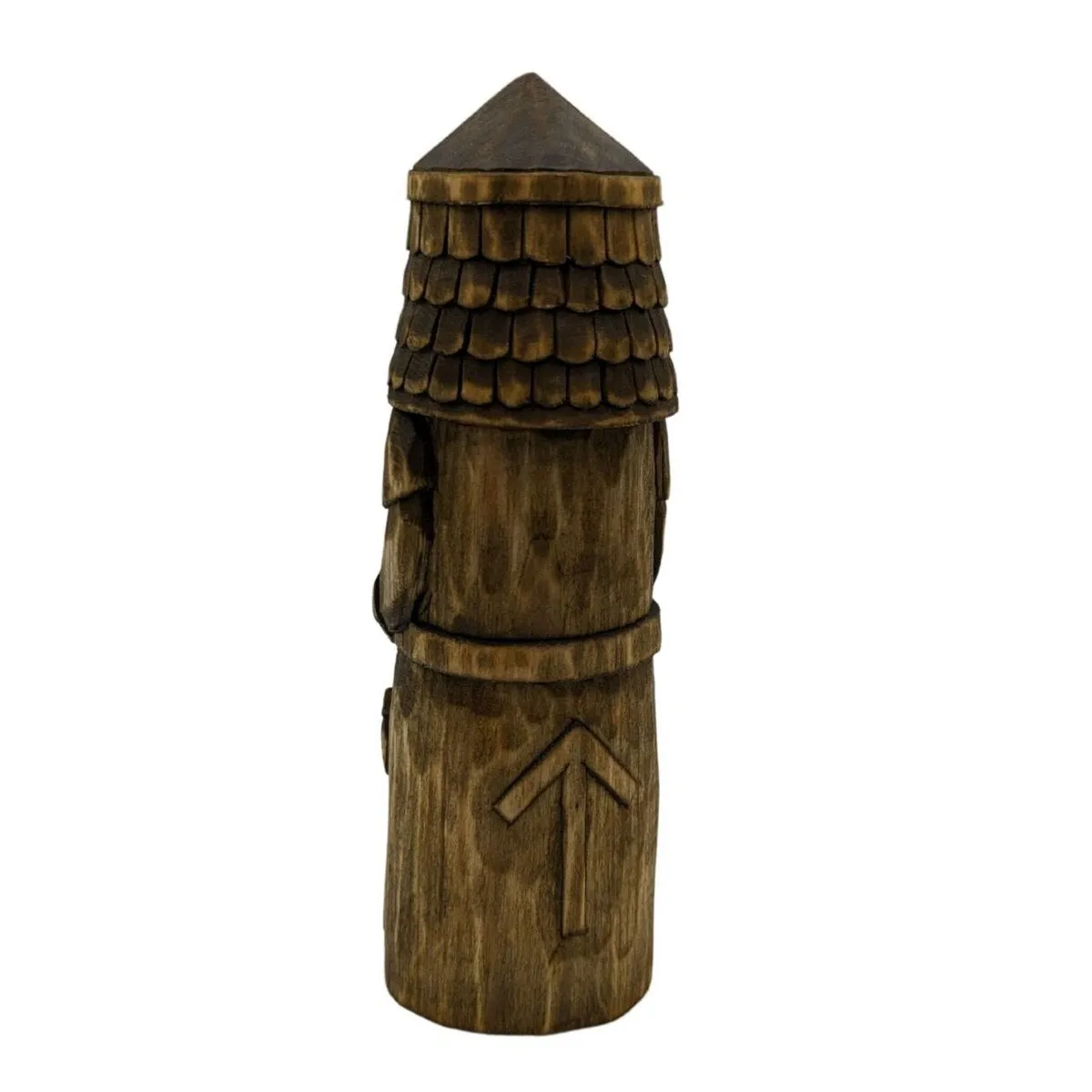 Tyr God wood carved figurine