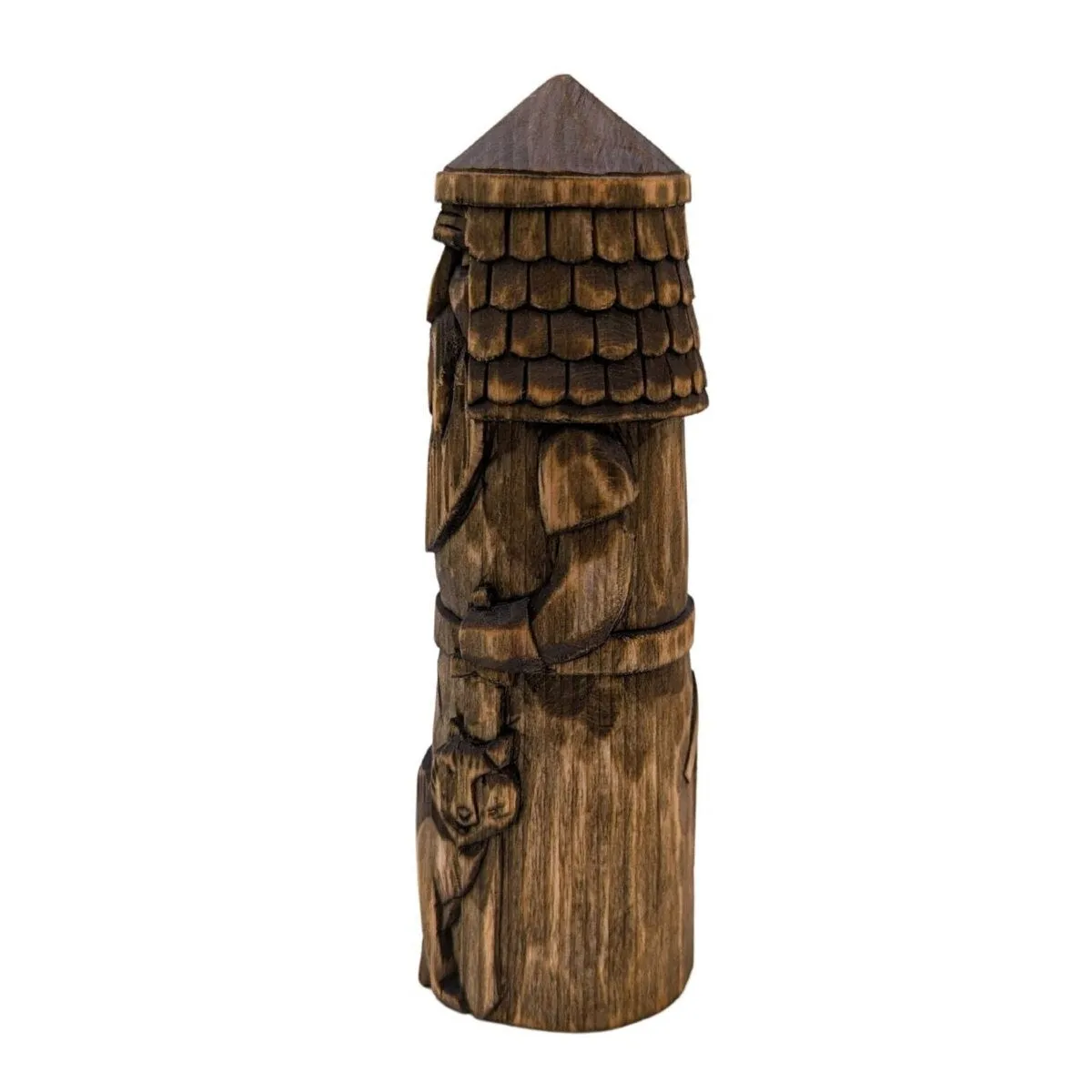 Tyr God wood carved figurine
