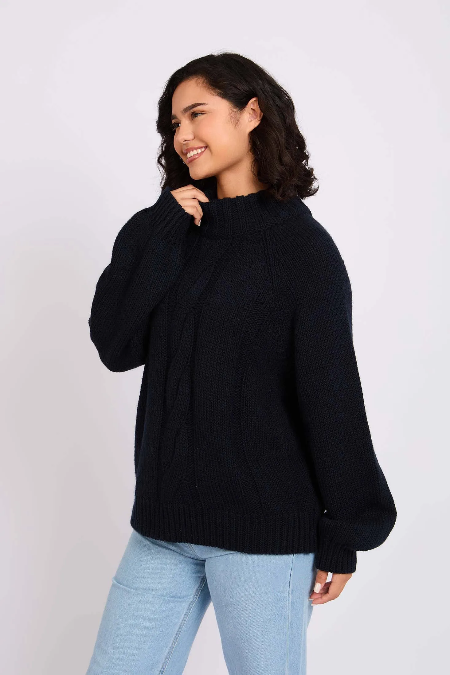 Unisex Sweat Shirt  Loose Fit Printed Hoodie Navy