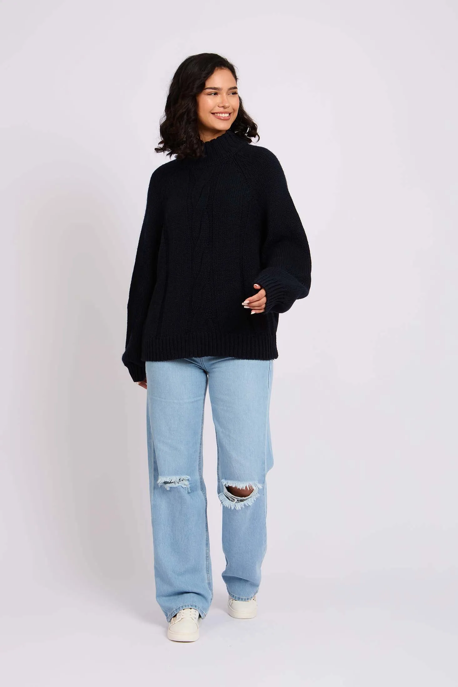 Unisex Sweat Shirt  Loose Fit Printed Hoodie Navy