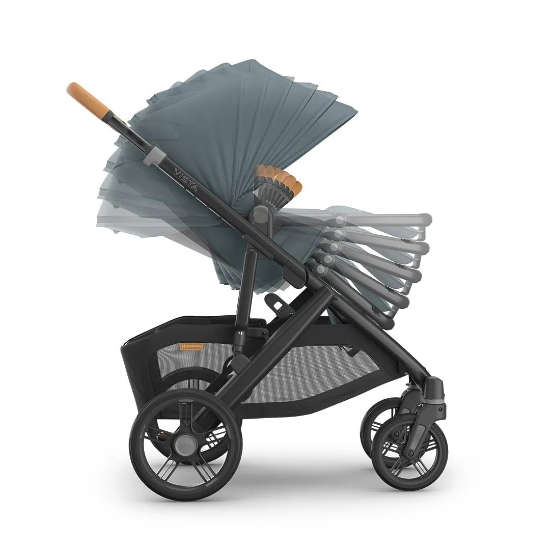 UPPAbaby Vista V3 in Dillan - Stone Blue with Mesa iSize Car Seat & Base