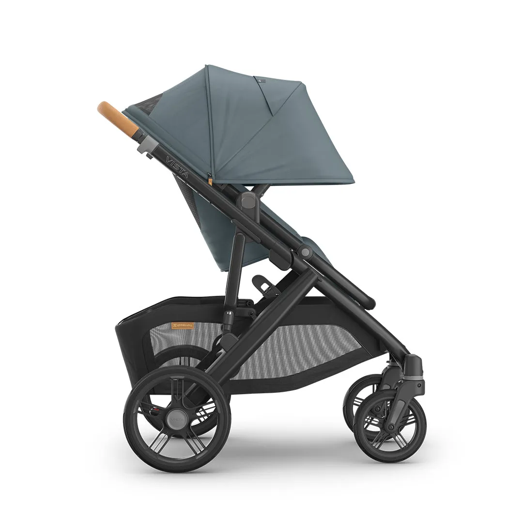 UPPAbaby Vista V3 in Dillan - Stone Blue with Mesa iSize Car Seat & Base