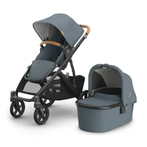 UPPAbaby Vista V3 in Dillan - Stone Blue with Mesa iSize Car Seat & Base