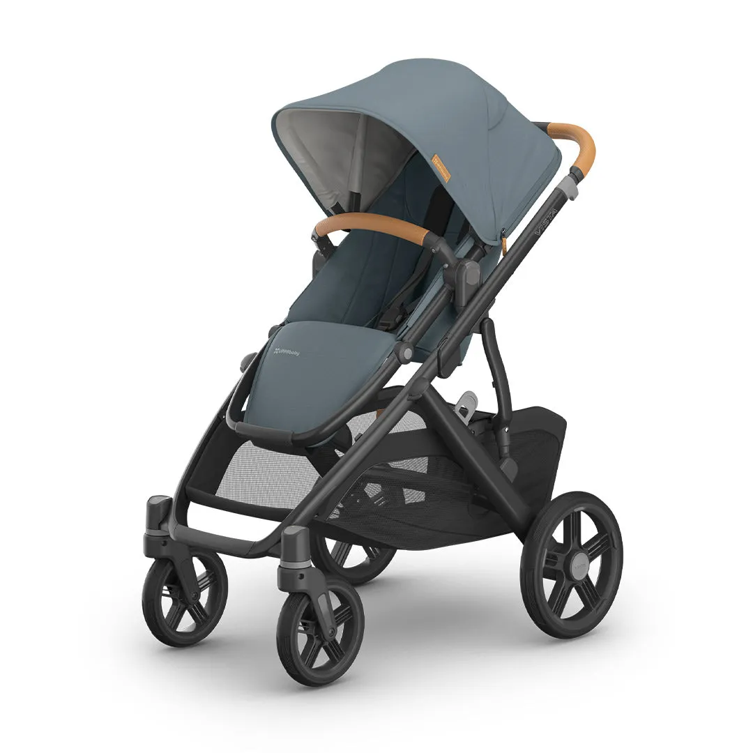 UPPAbaby Vista V3 in Dillan - Stone Blue with Mesa iSize Car Seat & Base