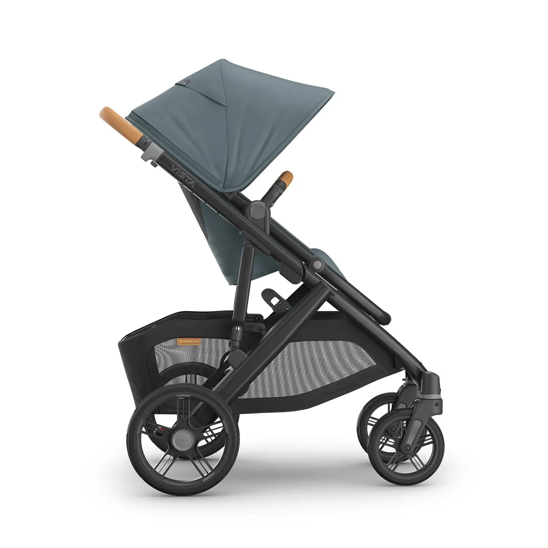 UPPAbaby Vista V3 in Dillan - Stone Blue with Mesa iSize Car Seat & Base