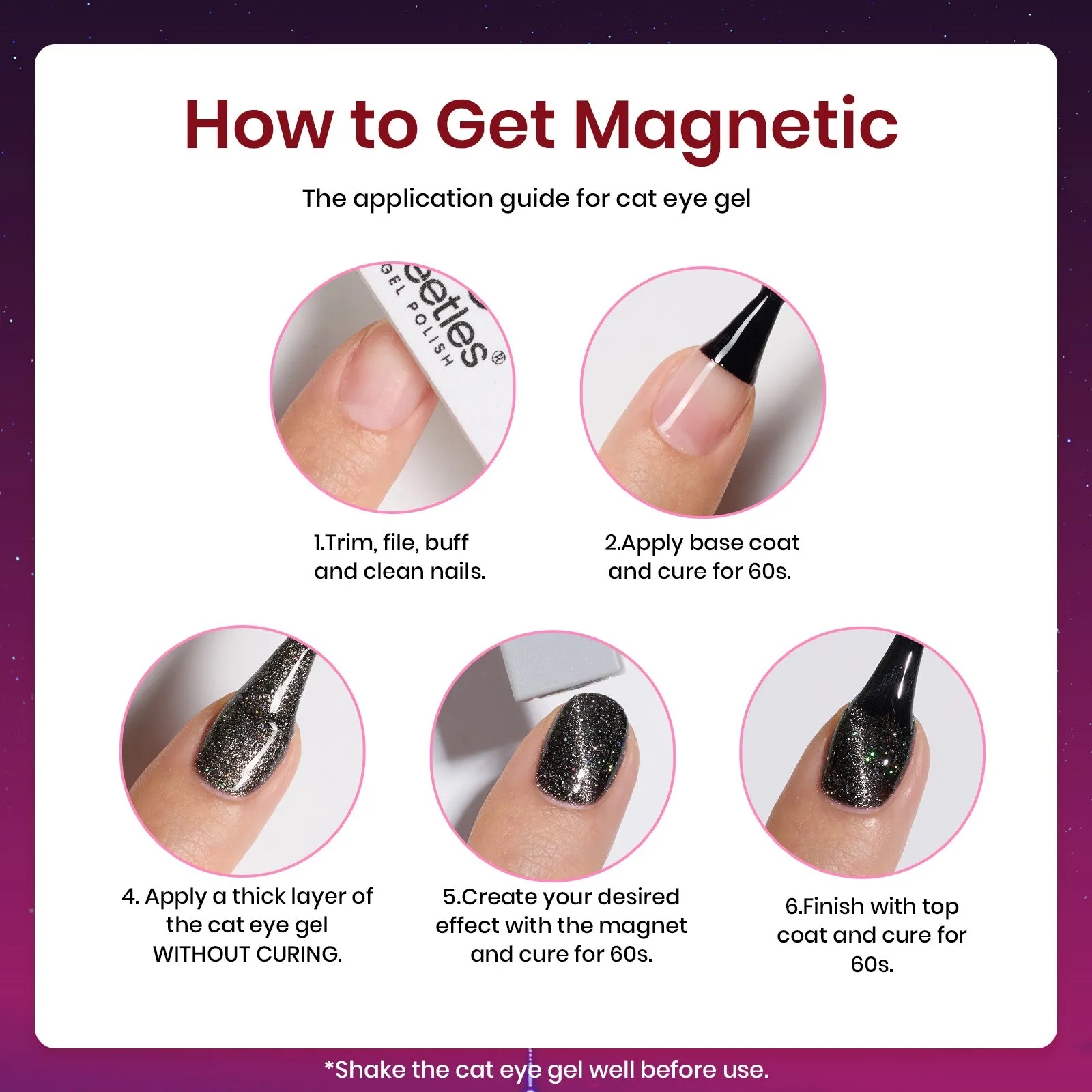 Urban Serenade | 6 Cat Eye Colors Gel Polish Set