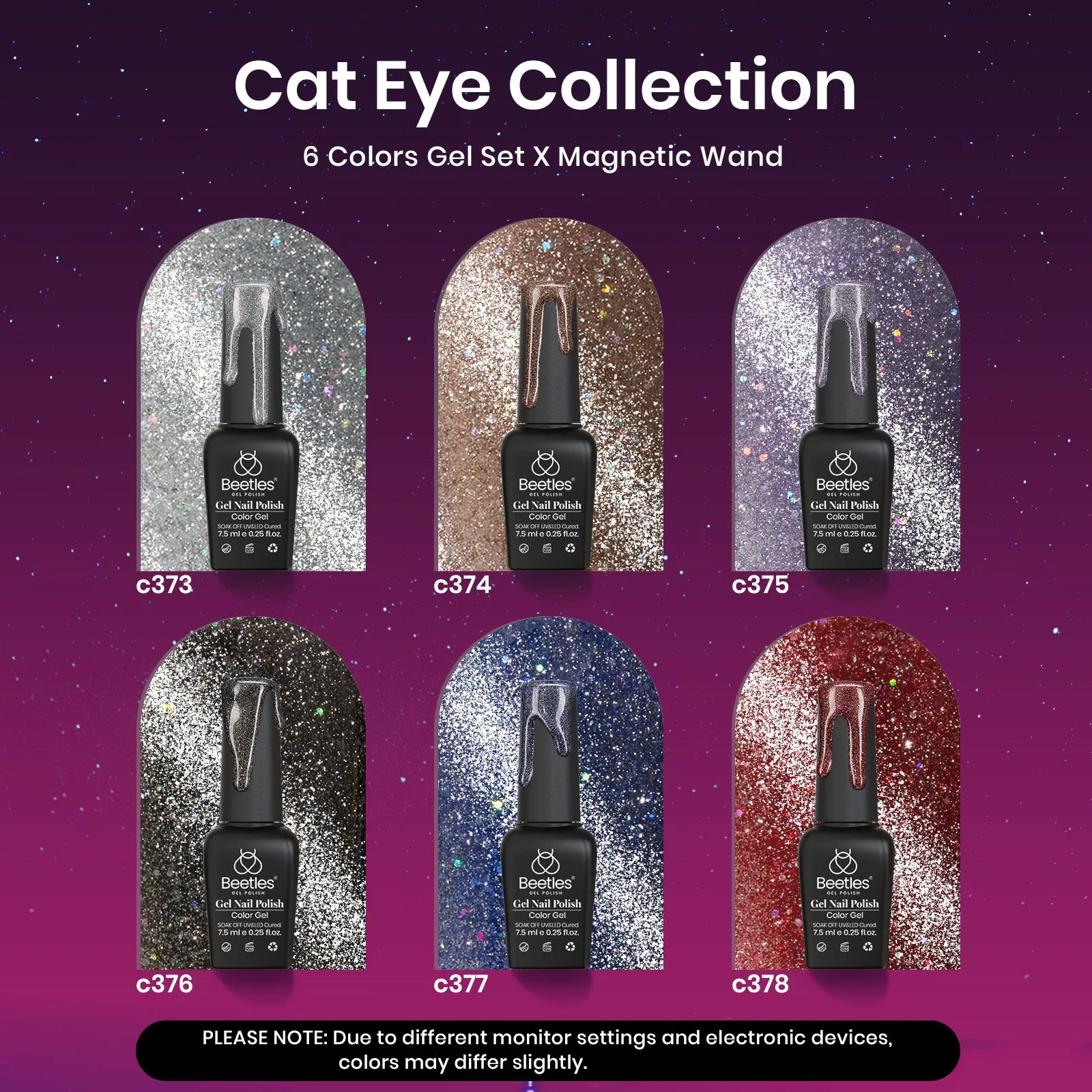Urban Serenade | 6 Cat Eye Colors Gel Polish Set