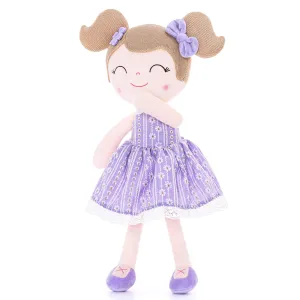 (US Only) Gloveleya 16-inch Baby Girl Gifts Plush Toy Daisy Doll Purple