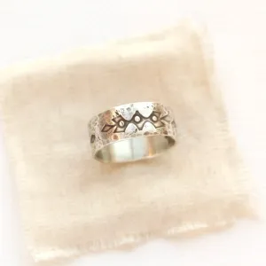 Viking Stamped Silver Ring