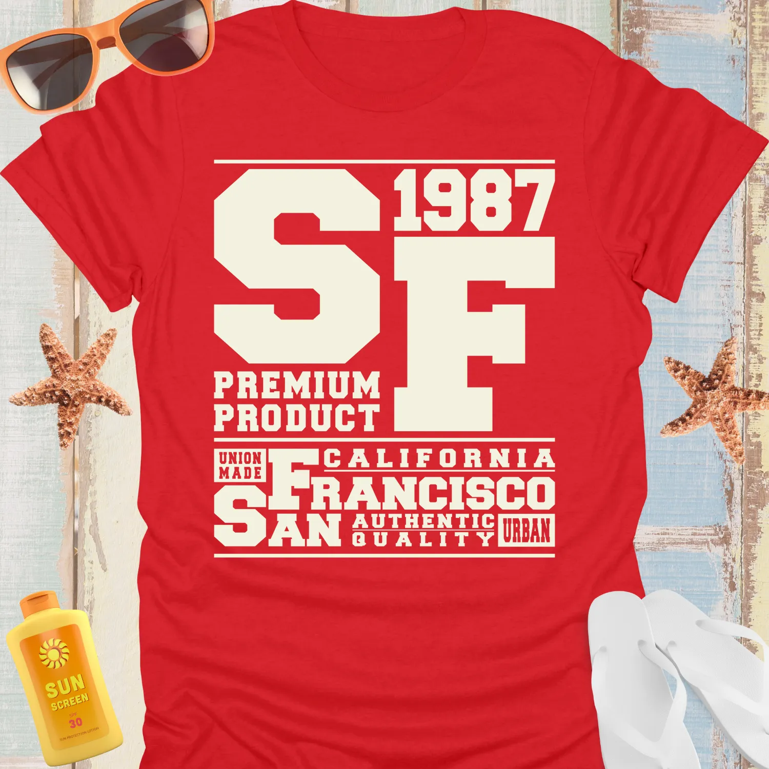Vintage San Francisco 1987 Tee Premium Quality Shirt