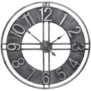Wall Clock in Solid Metal, 30"