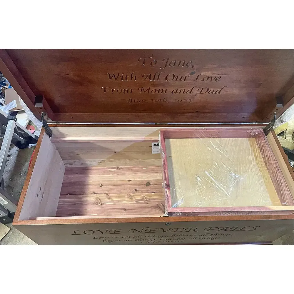Waterfall Hickory Boston Cedar Hope Chest