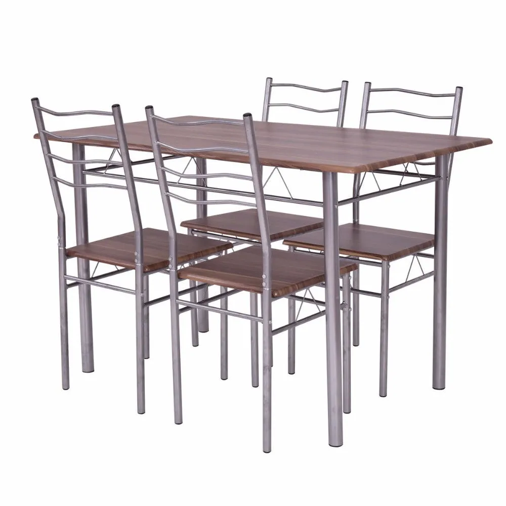 Westminster Modern 5 Pieces Dining Table Set 1 Wooden Dining Table with 4 Dining Chairs
