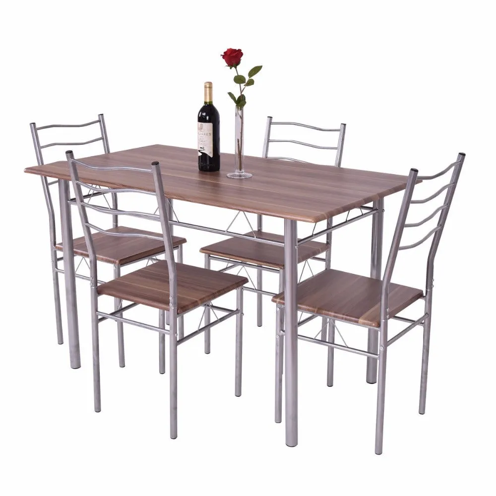 Westminster Modern 5 Pieces Dining Table Set 1 Wooden Dining Table with 4 Dining Chairs
